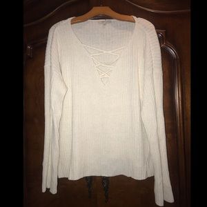 Beige/cream color sweater, size 1x/2x